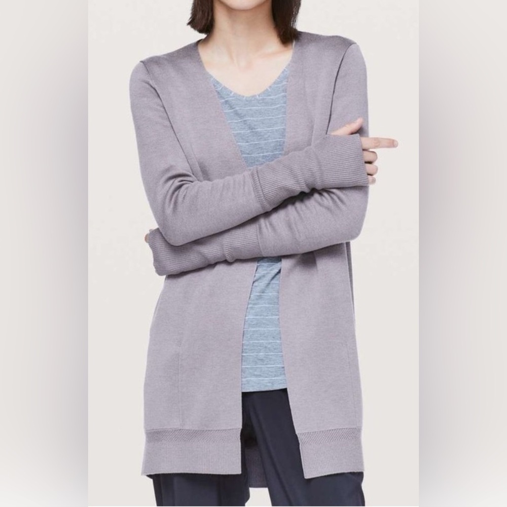 Lululemon Athletica Lavender City Street Cardigan